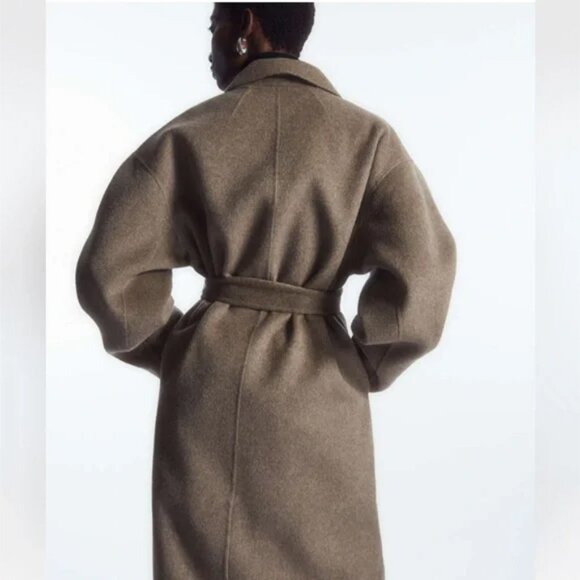 *SOLD* COS Oversized Double-breasted Wool Coat Size S - Picture 3 of 12